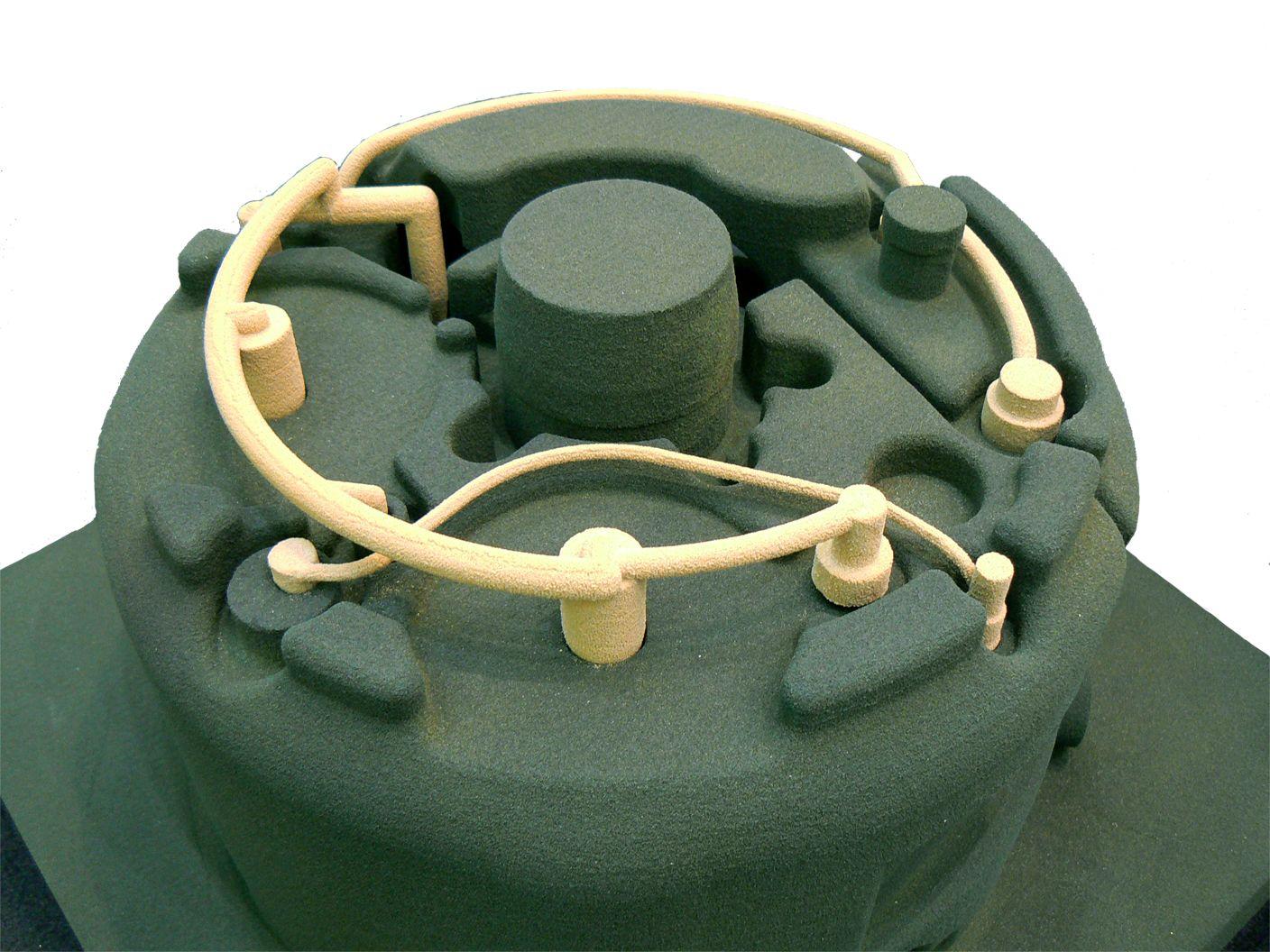 Anime or printed forms in sand with PHENOLIC BINDING